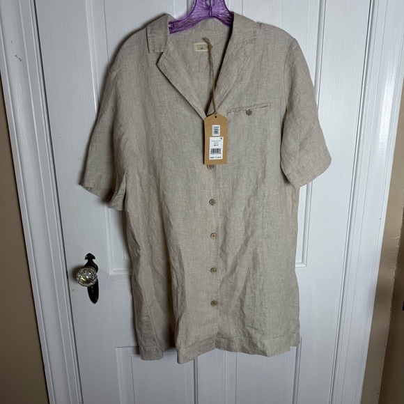 Faherty Linen Paradise Point Dress. Size S. - Picture 1 of 8